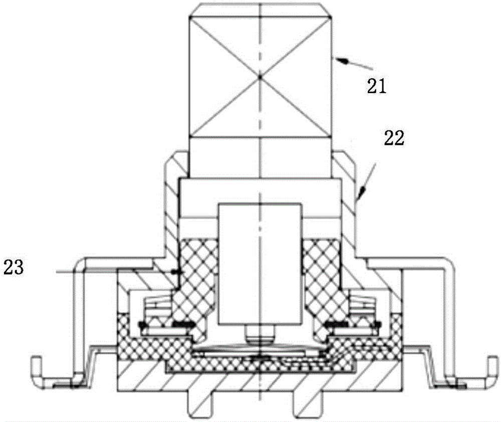 Control method and circuit of photoelectric induction knob