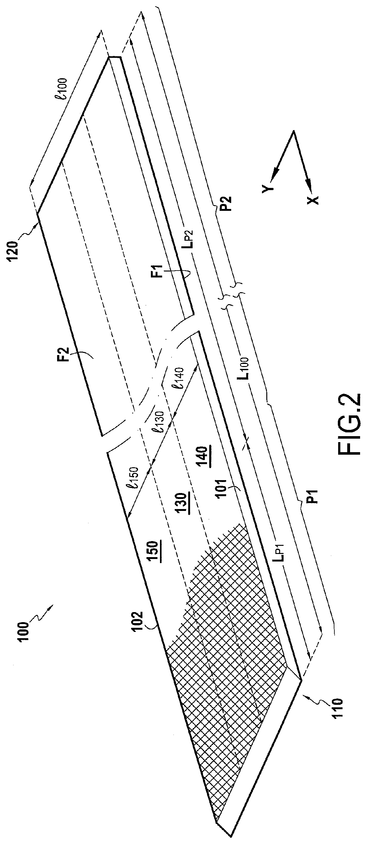 Fiber texture for a casing made of composite material with improved impact resistance