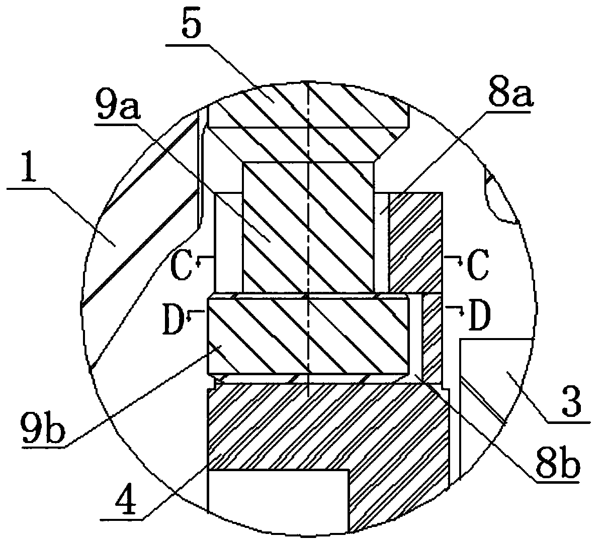 Sliding plate valve structure