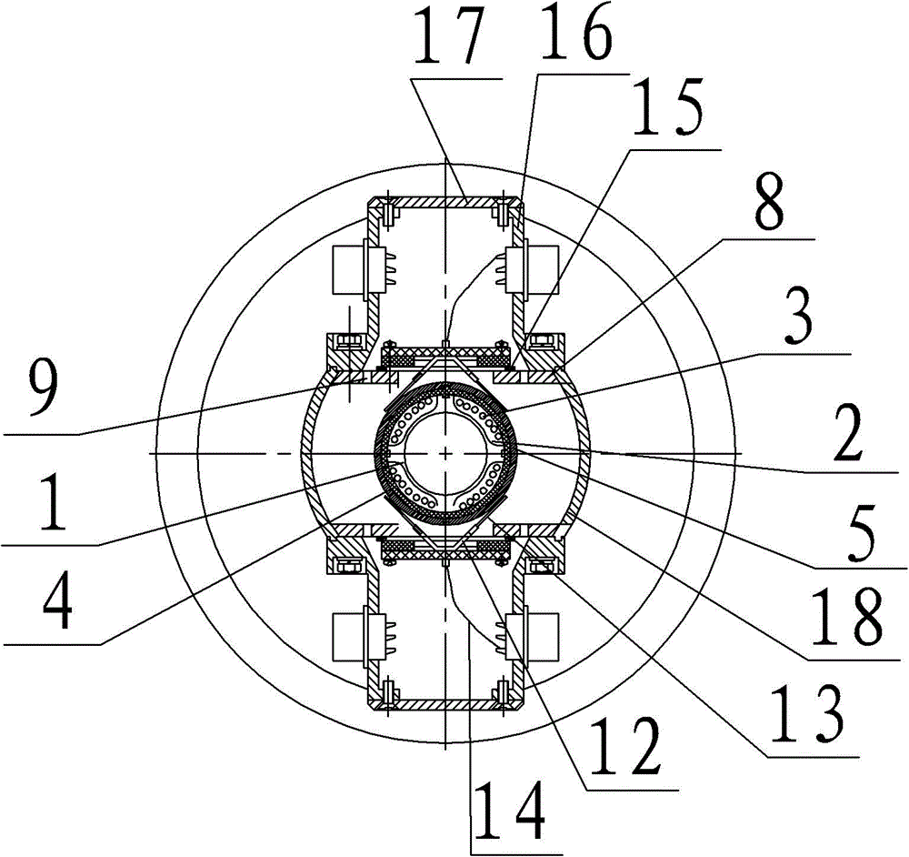 Hollow electric-rotating connector