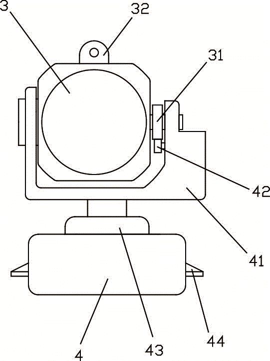 Lighting lamp with automatic following function