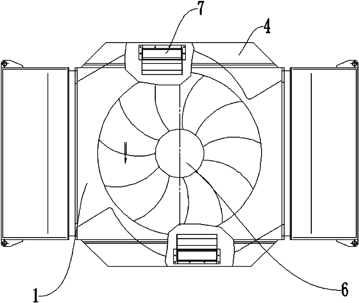 Novel vertical motor cooling system