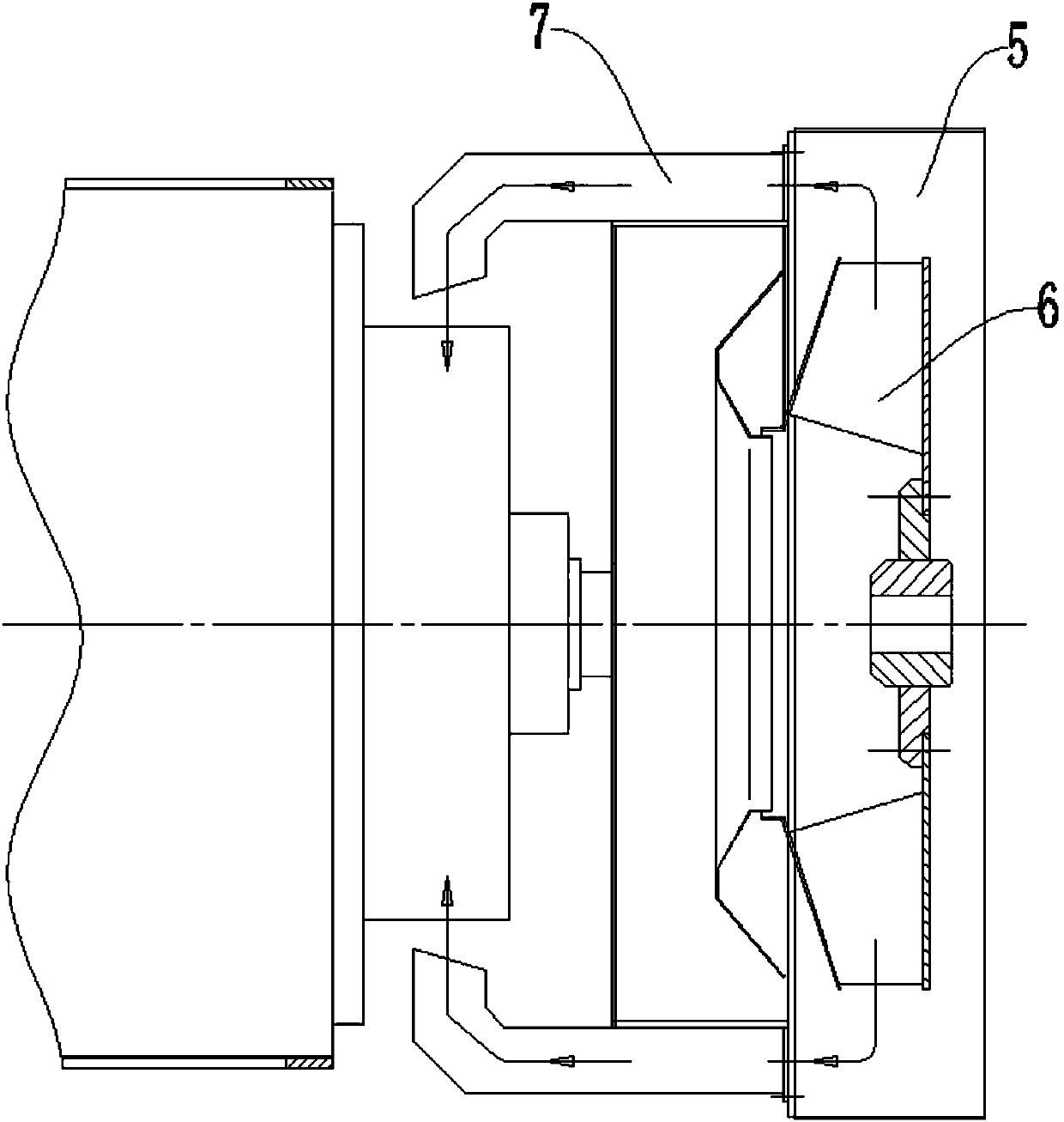 Novel vertical motor cooling system