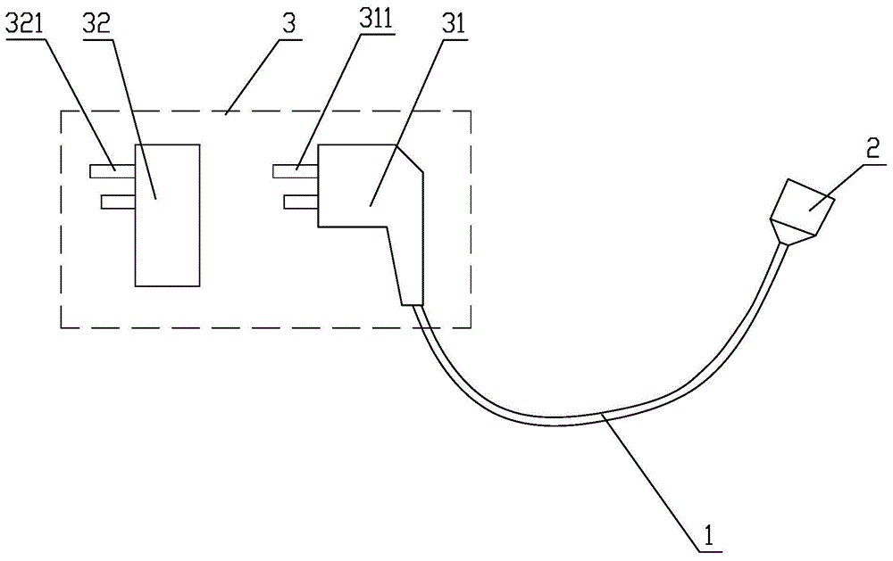 Power source line device with intelligent plug
