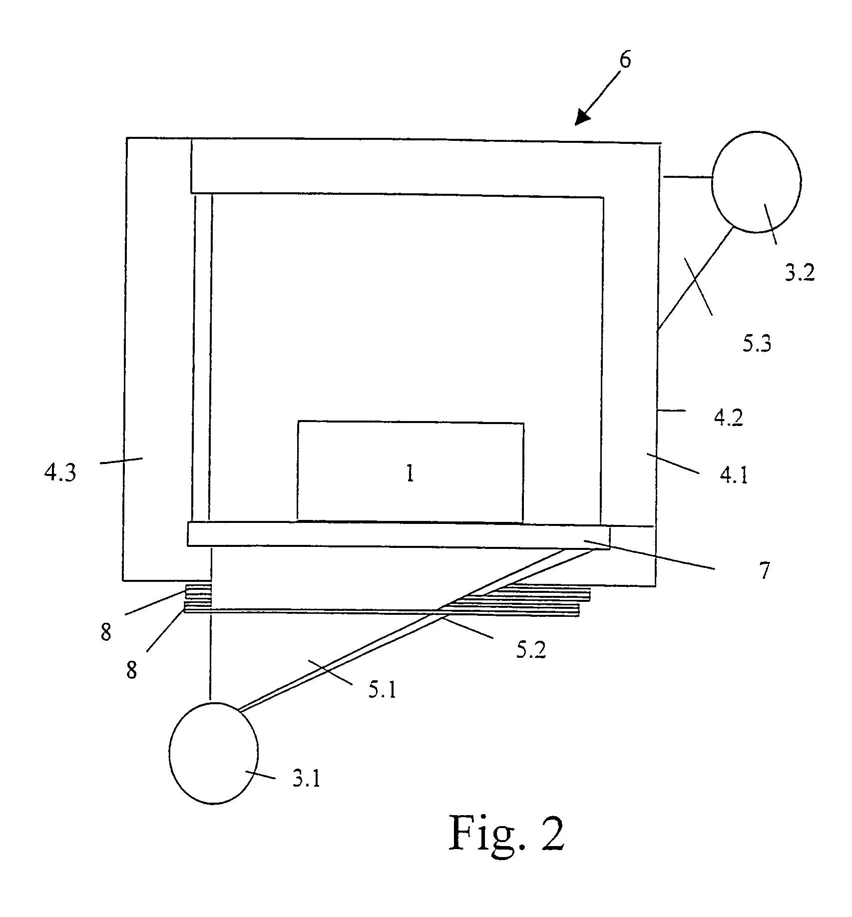 Method and device for detecting a given material in an object using electromagnetic rays