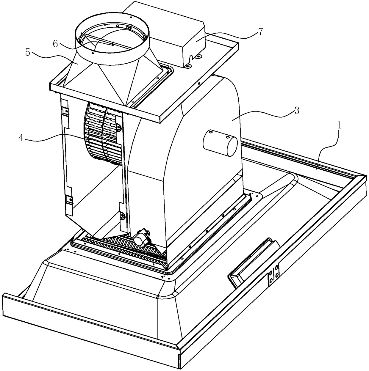 A range hood performance adjustment device and a range hood using the device