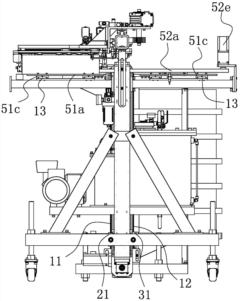 Blank conveying mechanism of automatic blank fetching equipment