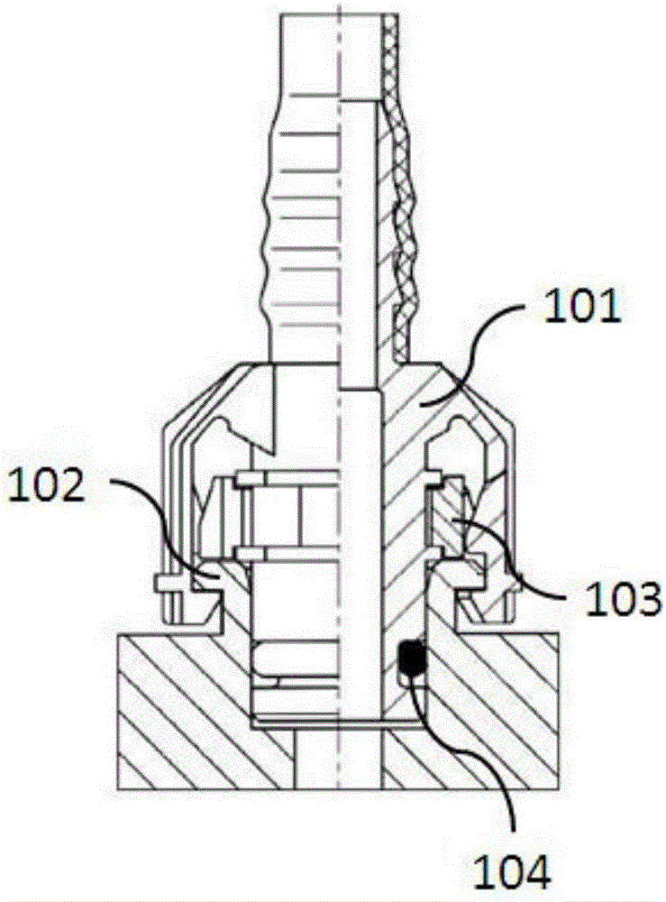 Rapid inserting connector for oil pipe and mounting and dismounting methods for rapid inserting connector