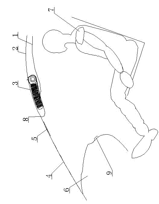 Airbag and automobile safety device