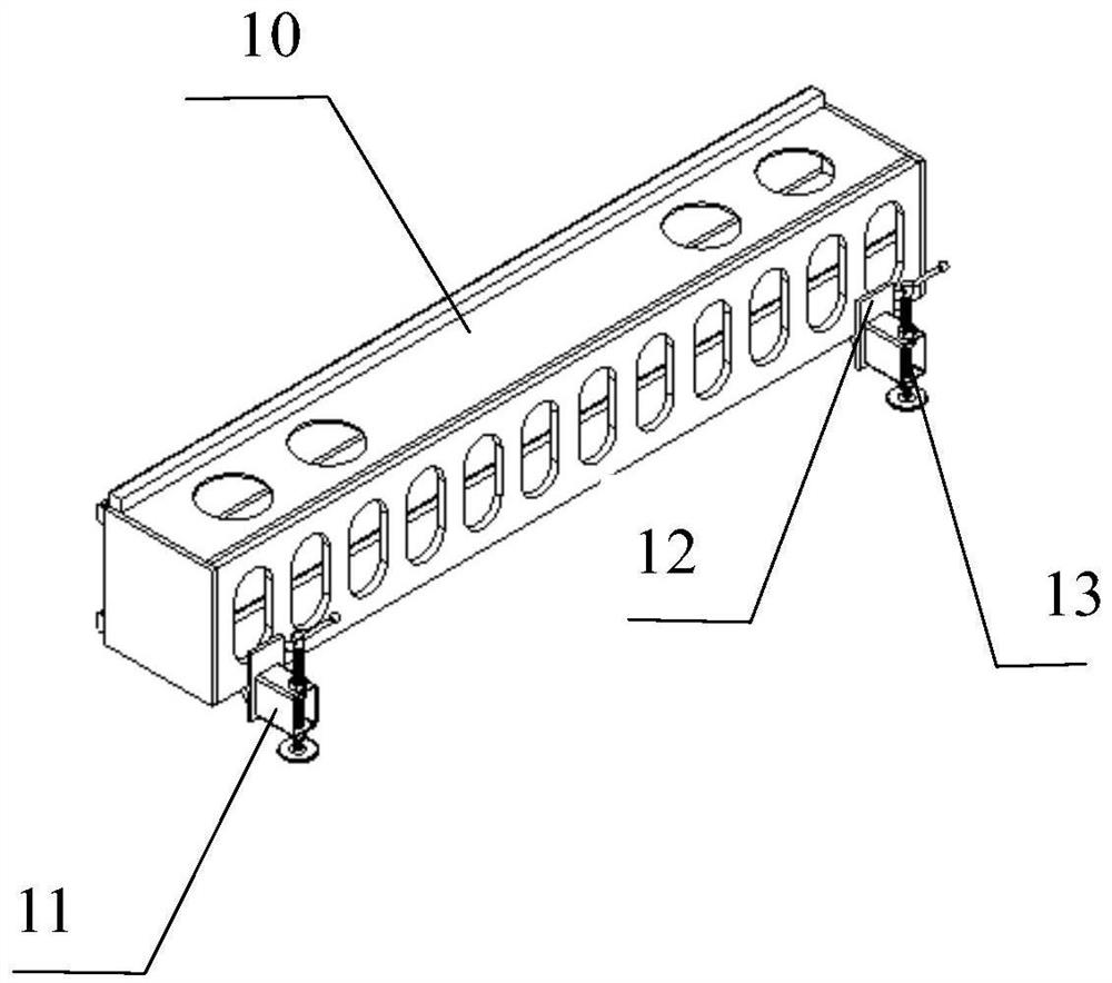 A car-type servo electric cylinder rolling guide rail front and rear fence test bench