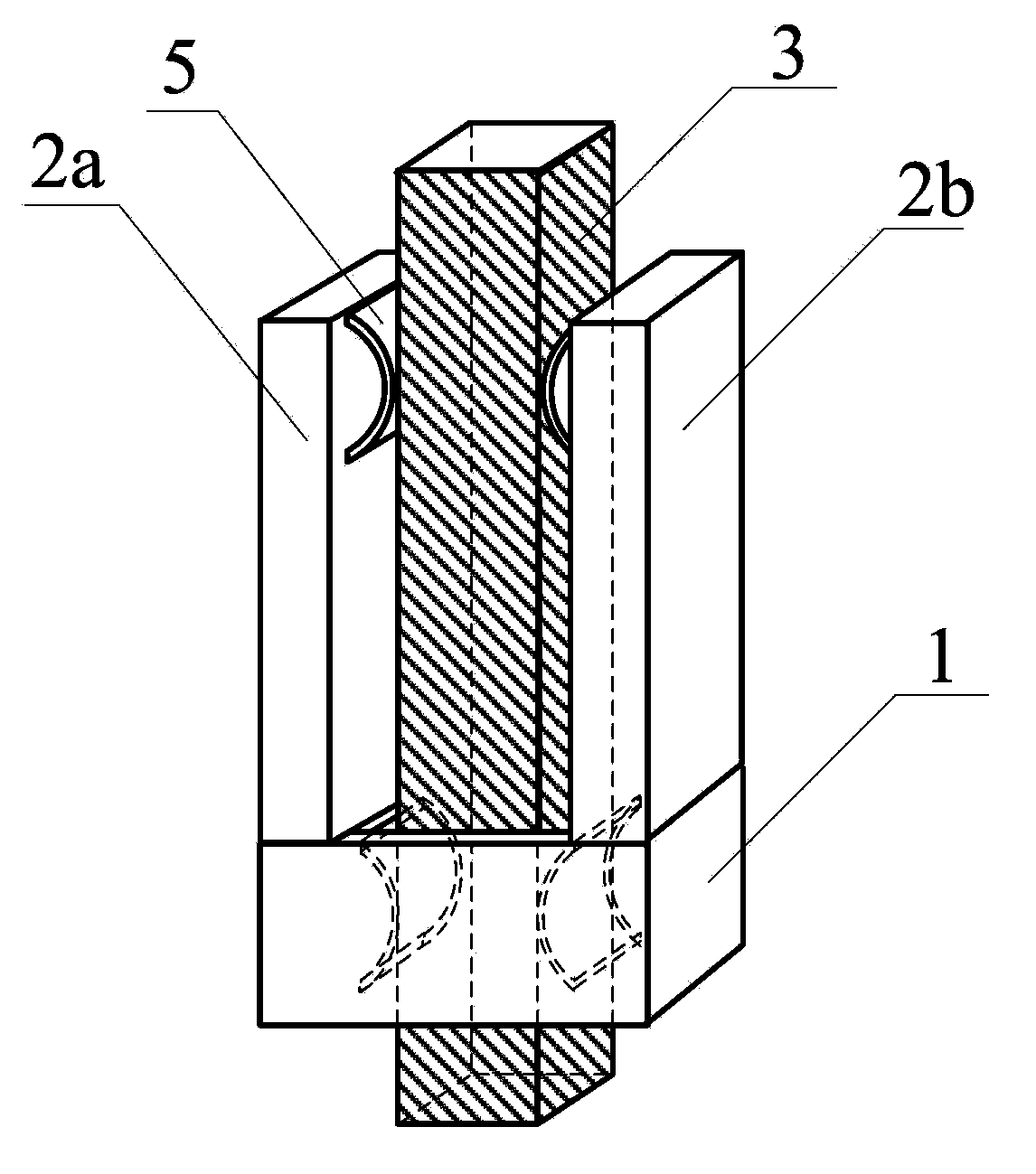 Double-end clamping piezoelectric motor for utilizing opposite-direction rubs to reduce friction force and control method
