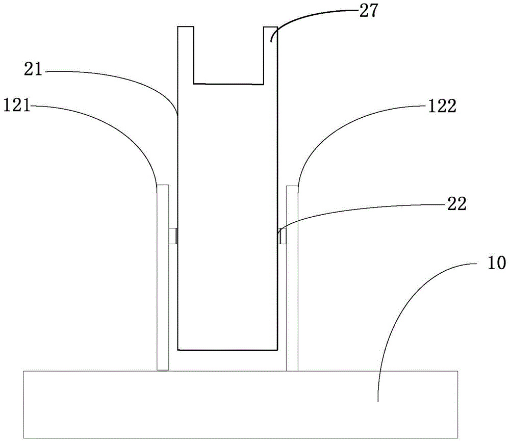 Device for measuring mechanical property of test piece