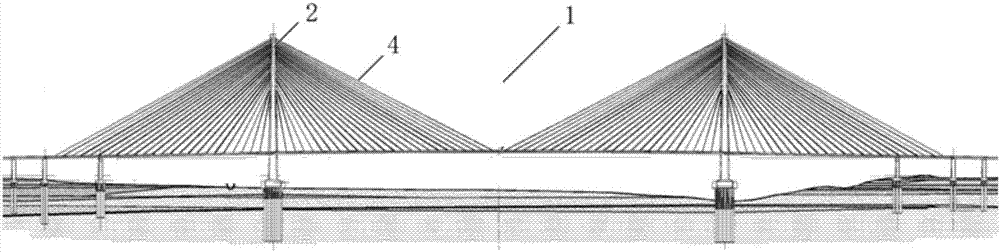 Design method used for isodirectionally turning stay cable of cable-stayed bridge
