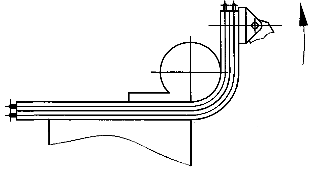 Bending method for air-conditioning condenser and bender