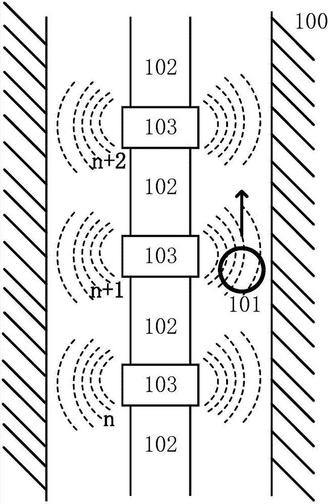 System and method for positioning depth of well drilling tracer through magnetic signals