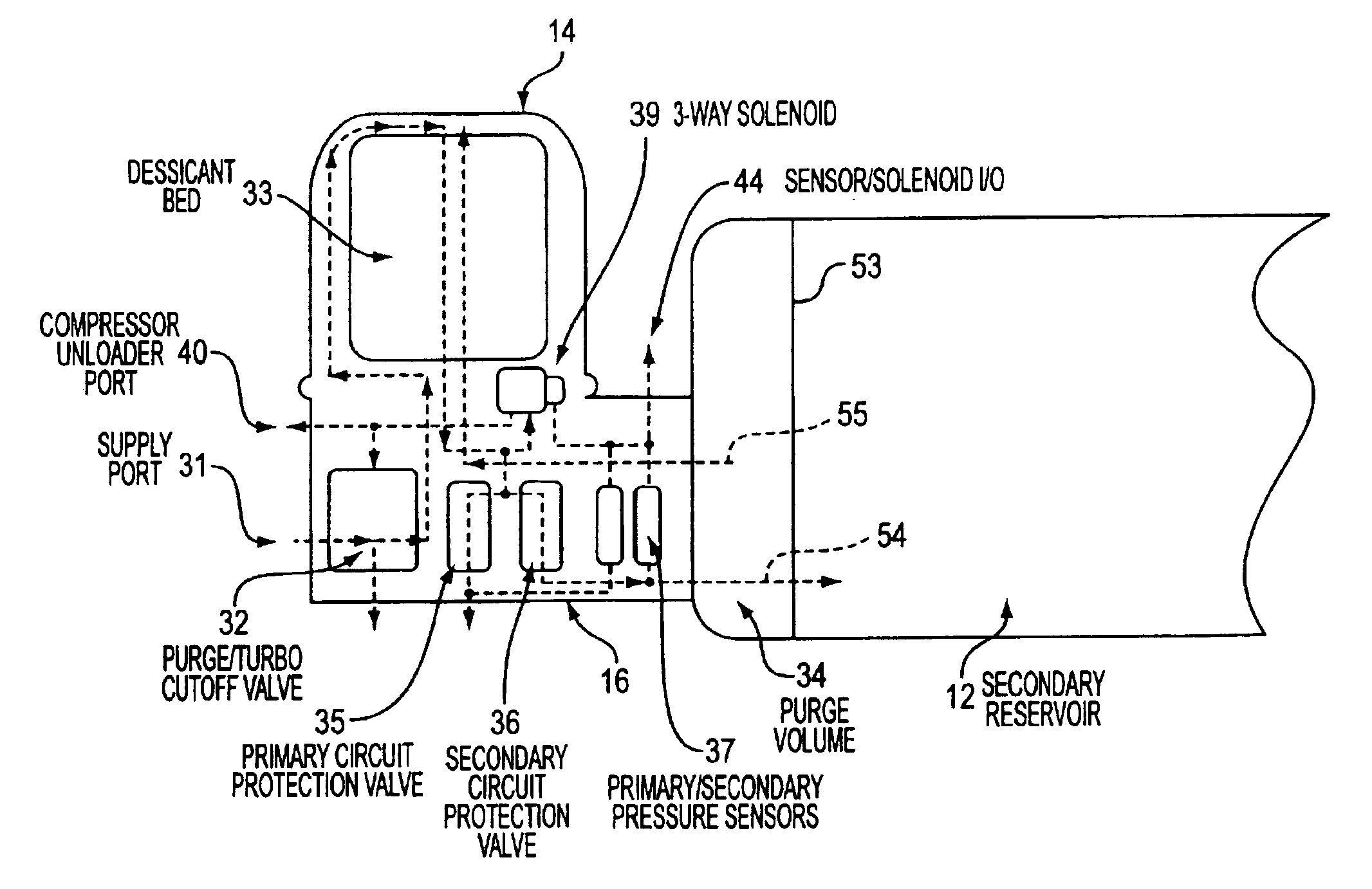 Air dryer reservoir module components