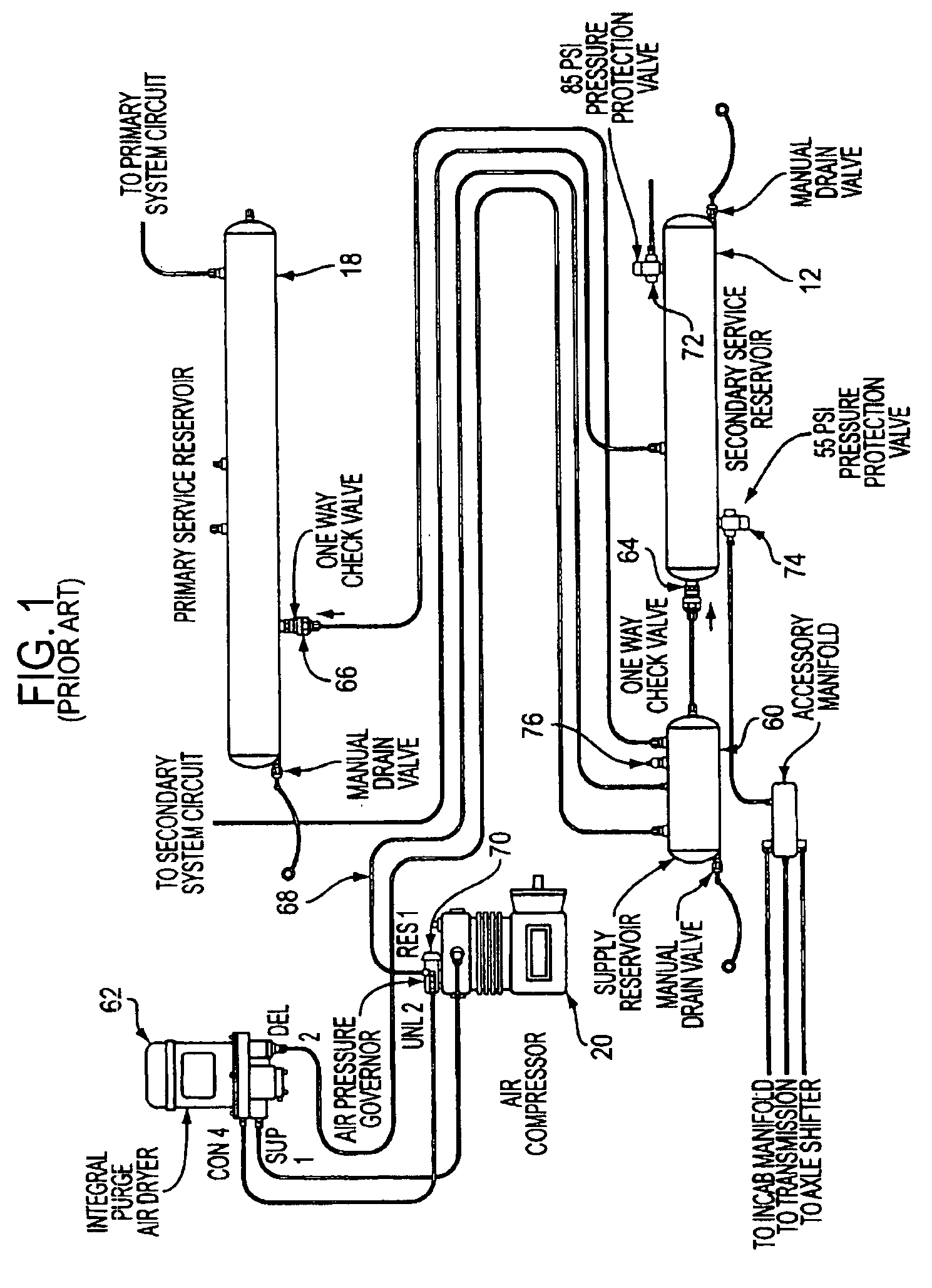 Air dryer reservoir module components