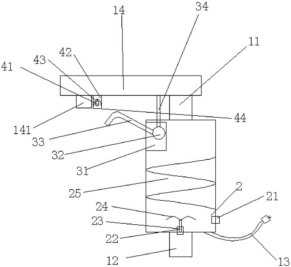 Quick heater with automatic illumination function