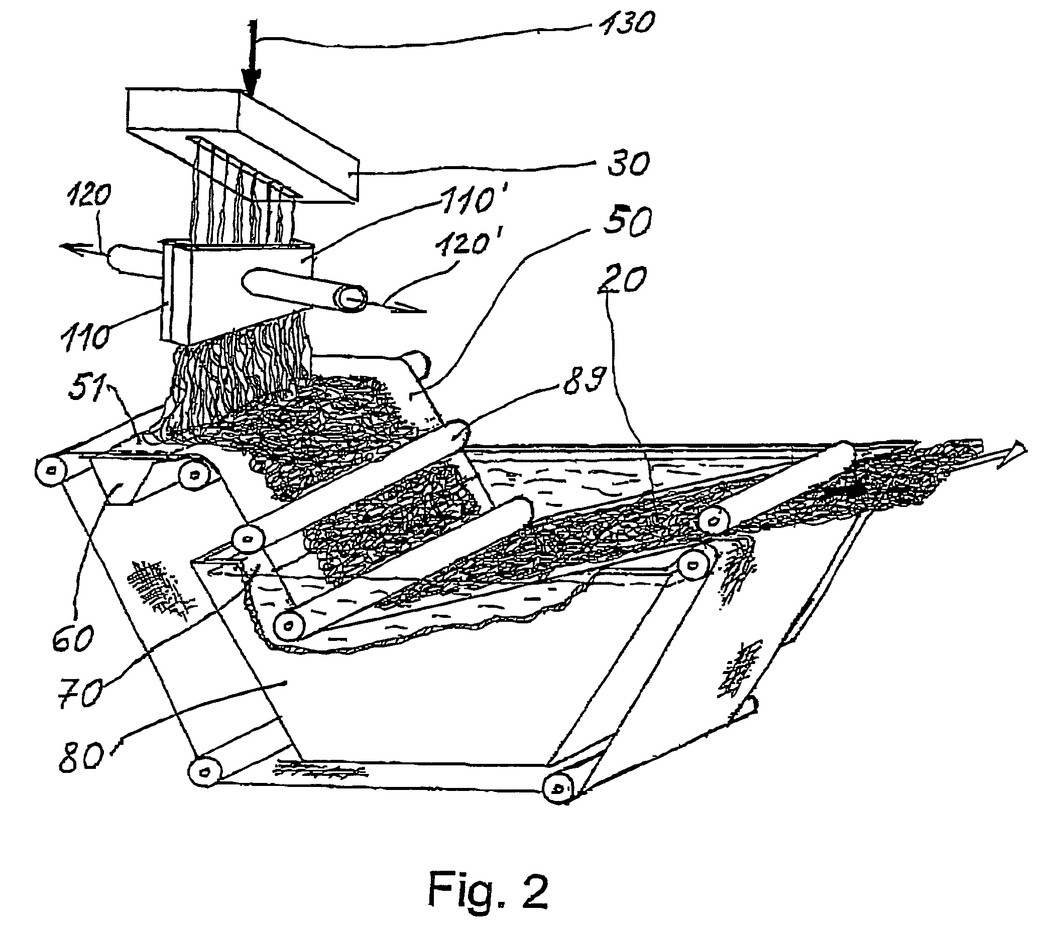 Method and device for producing substantially endless fine threads