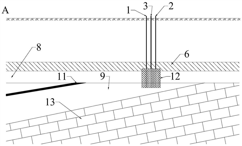 Construction method of concealed water interception curtain of deep-buried loose confined aquifer