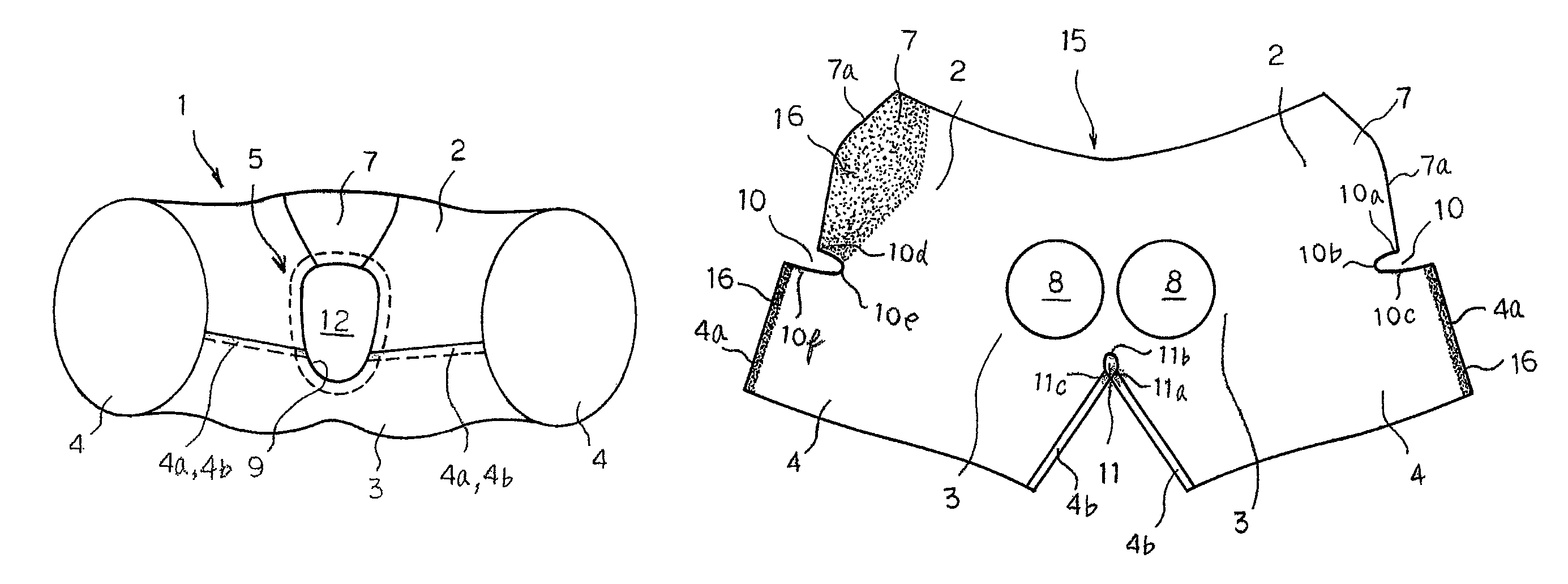 Garment with crotch part and method of making the same