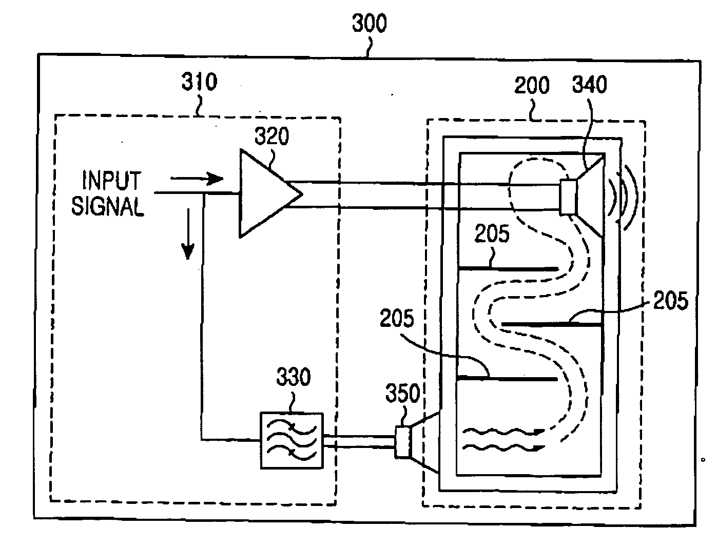 Speaker device of mobile communication terminal for outputting high quality sound