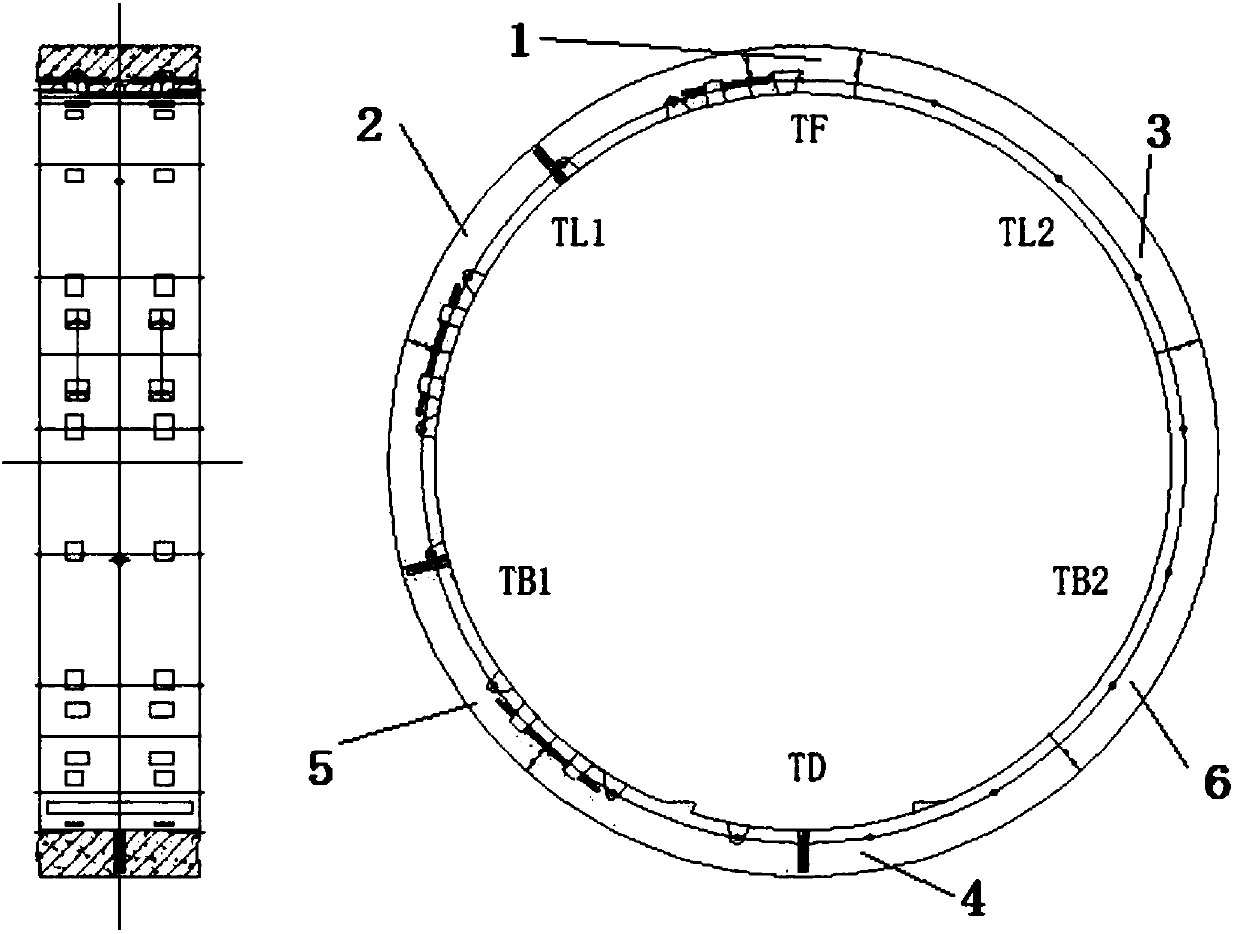 Shield tunnel lining segment and reinforcing method thereof