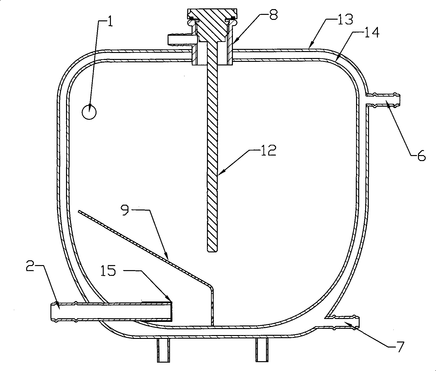 Broad sense crankcase oil tray for motorboat engine