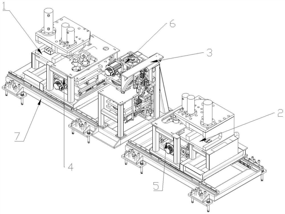 Steel bar bending forming machine and bending forming method