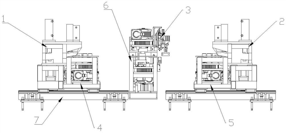 Steel bar bending forming machine and bending forming method