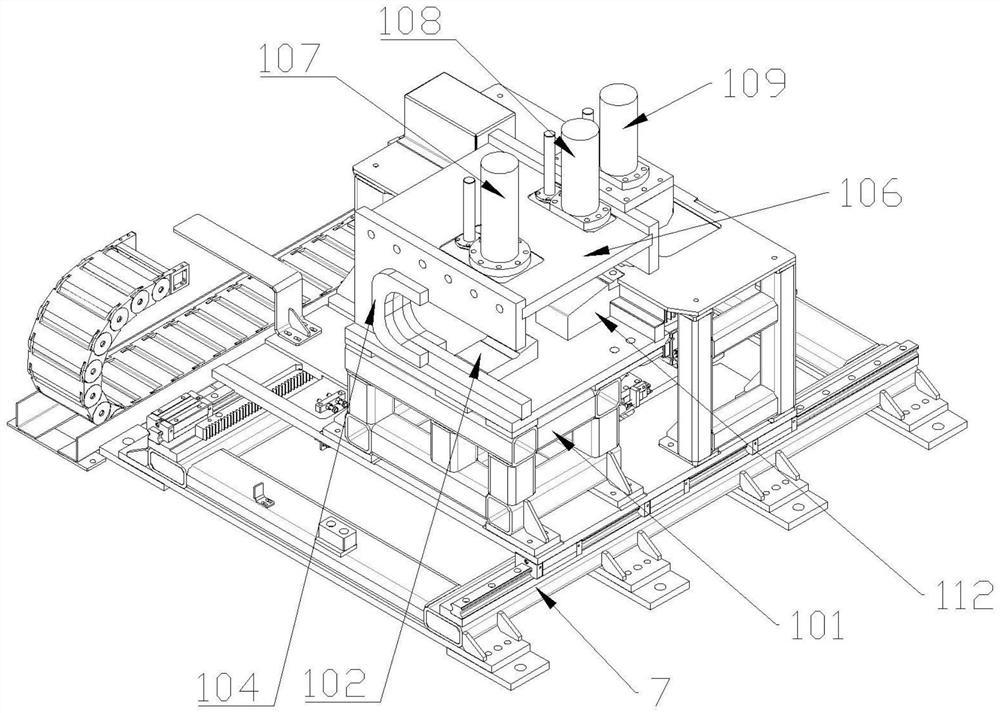 Steel bar bending forming machine and bending forming method