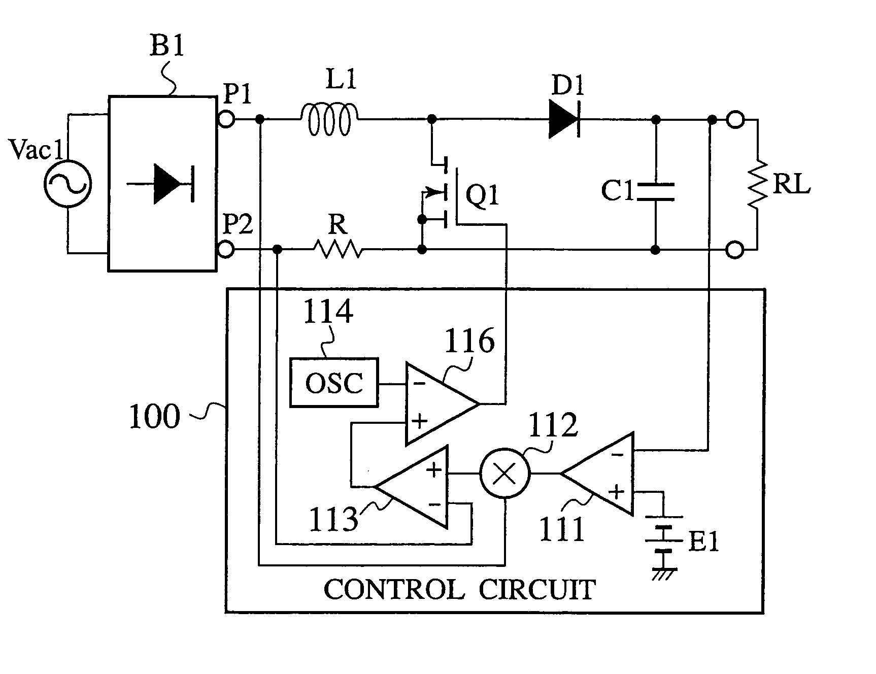 Power factor impoving circuit