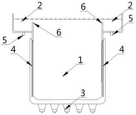 Ultrasonic cleaning tank with settling tanks