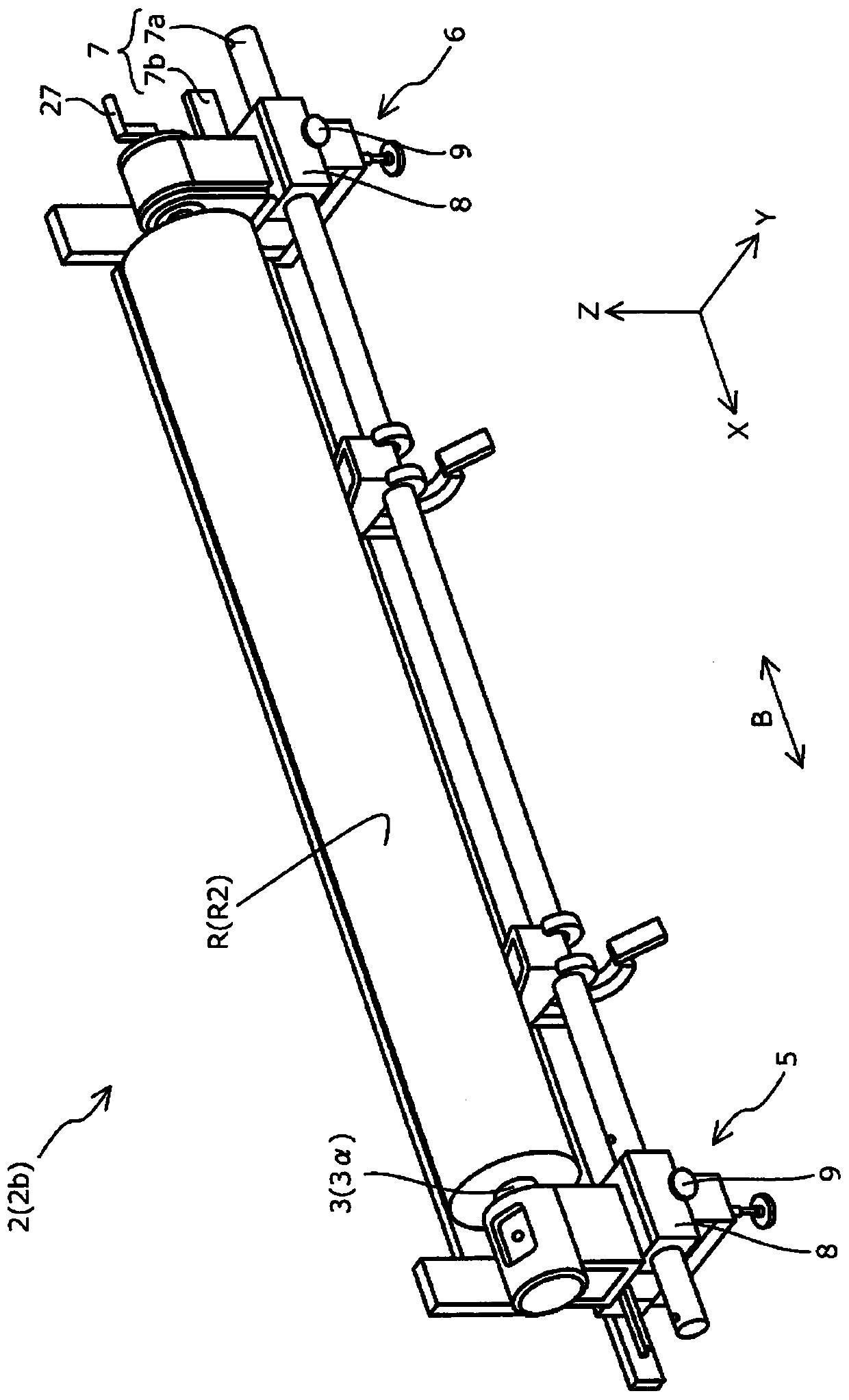 Medium support device and recording device