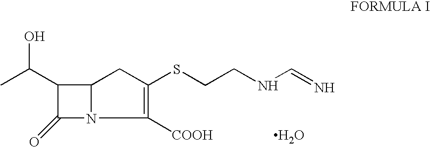 Process for the preparation of crystalline N-formimidoyl thienamycin monohydrate (imipenem monohydrate)