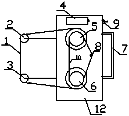 Handheld type yarn fault holographic simulation device used for spooling equipment