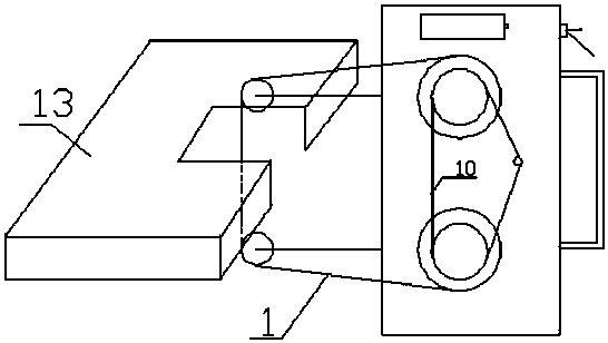 Handheld type yarn fault holographic simulation device used for spooling equipment