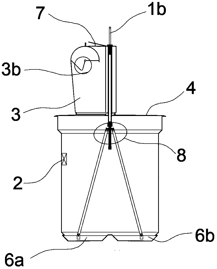 Three-ring single-box intelligent hidden type garbage can