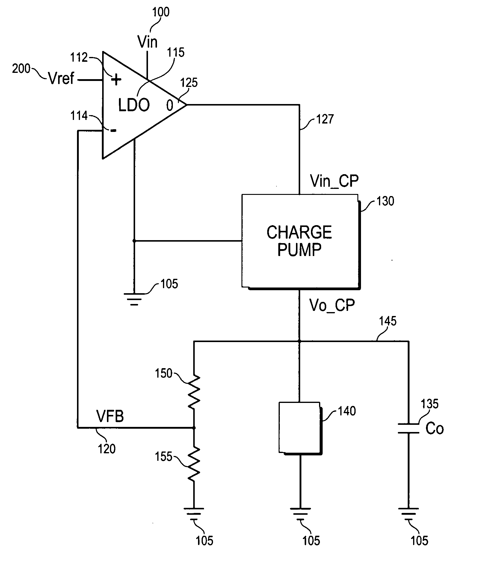 Regulating charge pump