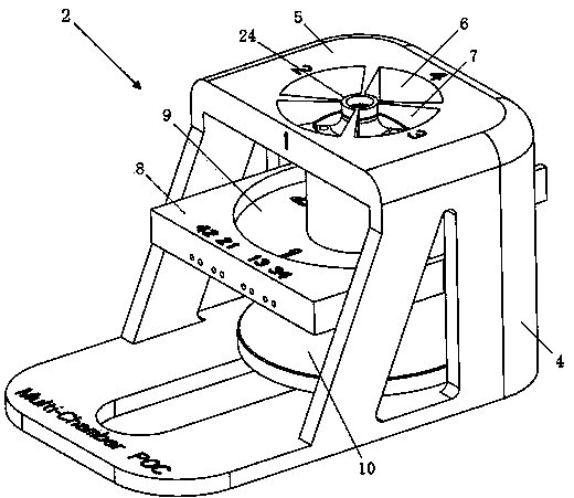 Eyeball forepart perfusion organ culture multicavity system