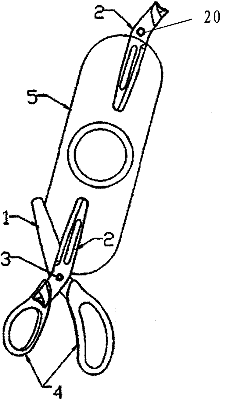 The forming method of three-color scissors