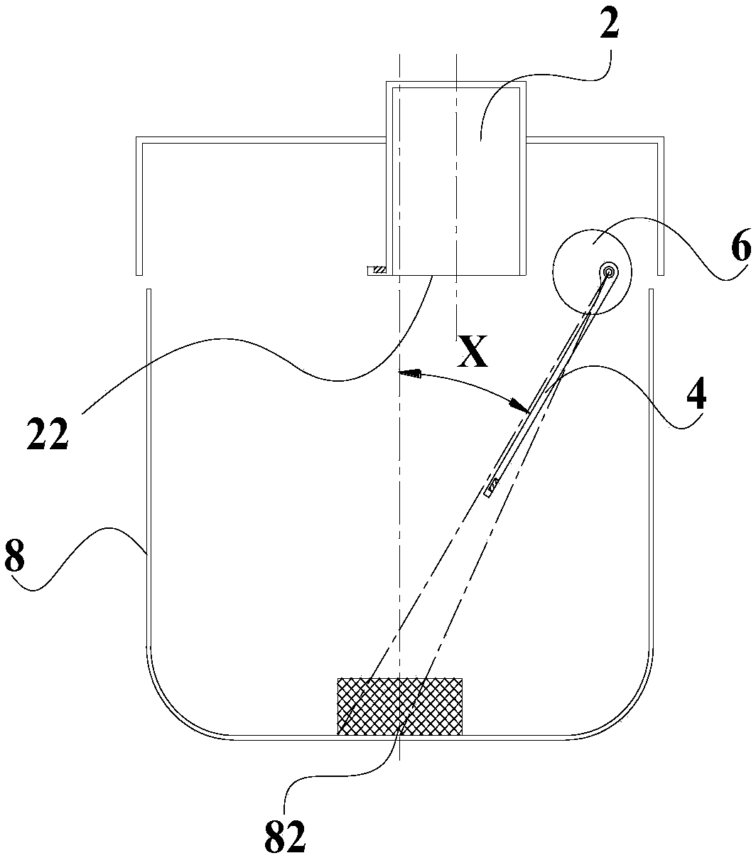 Discharging device of cooking utensil and cooking utensil