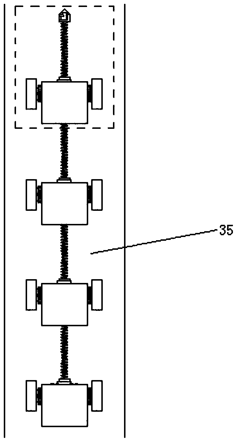 Reconfigurable flexibly-connected cross-wall climbing robot and control method thereof