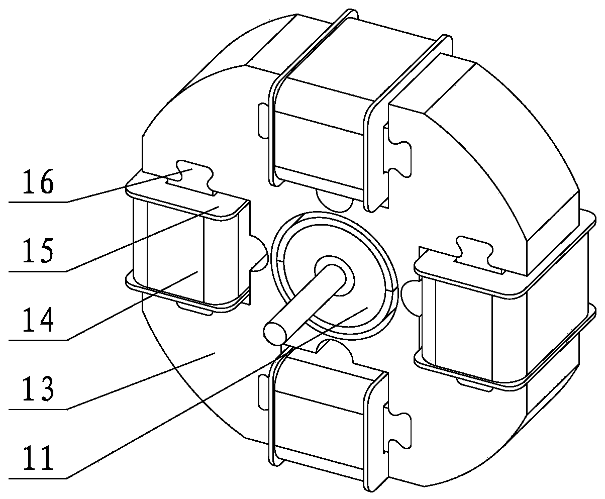 Single-winding two-phase brushless DC motor