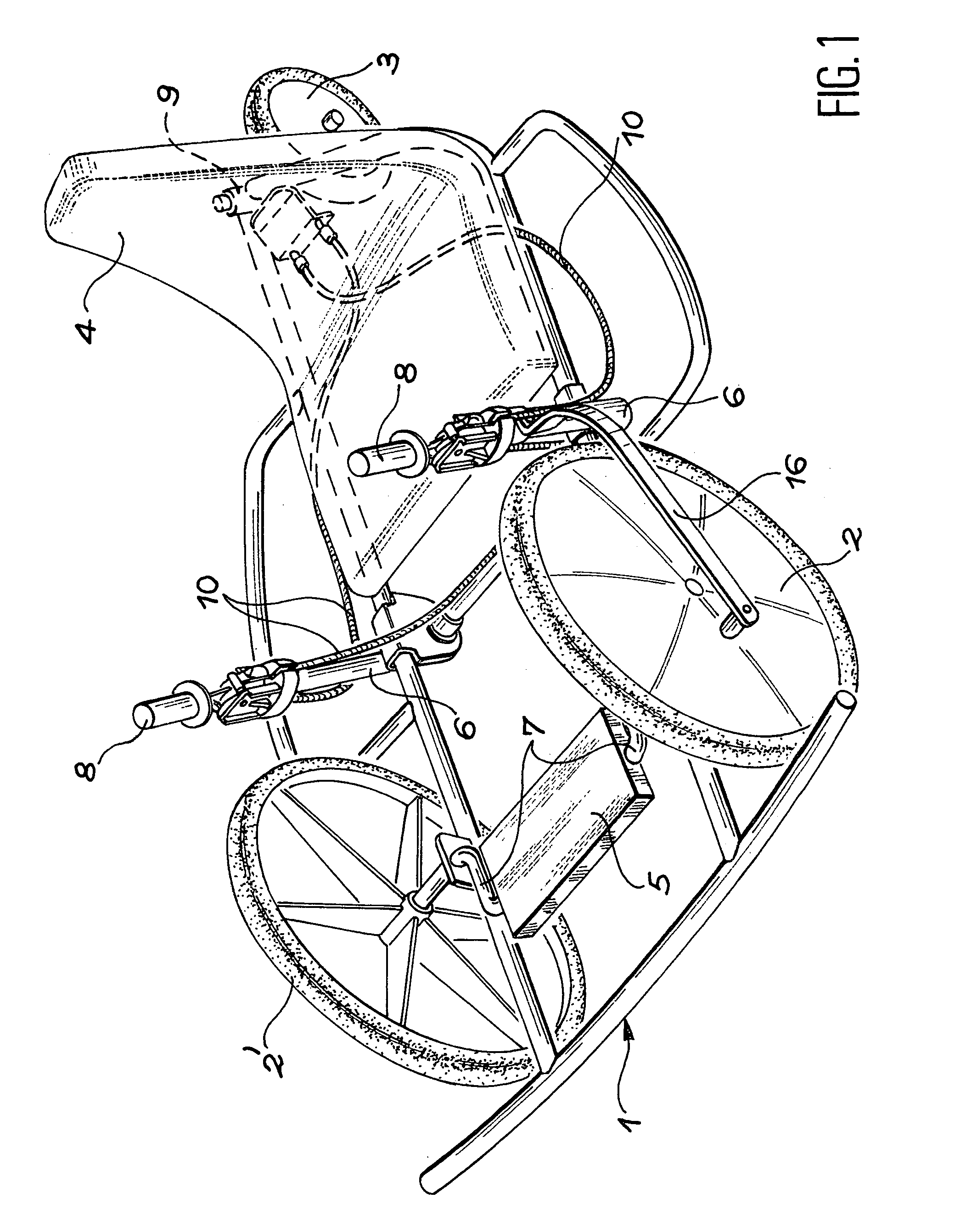 System for controlling a moving part, steering system for a light vehicle and tricycle fitted with said system