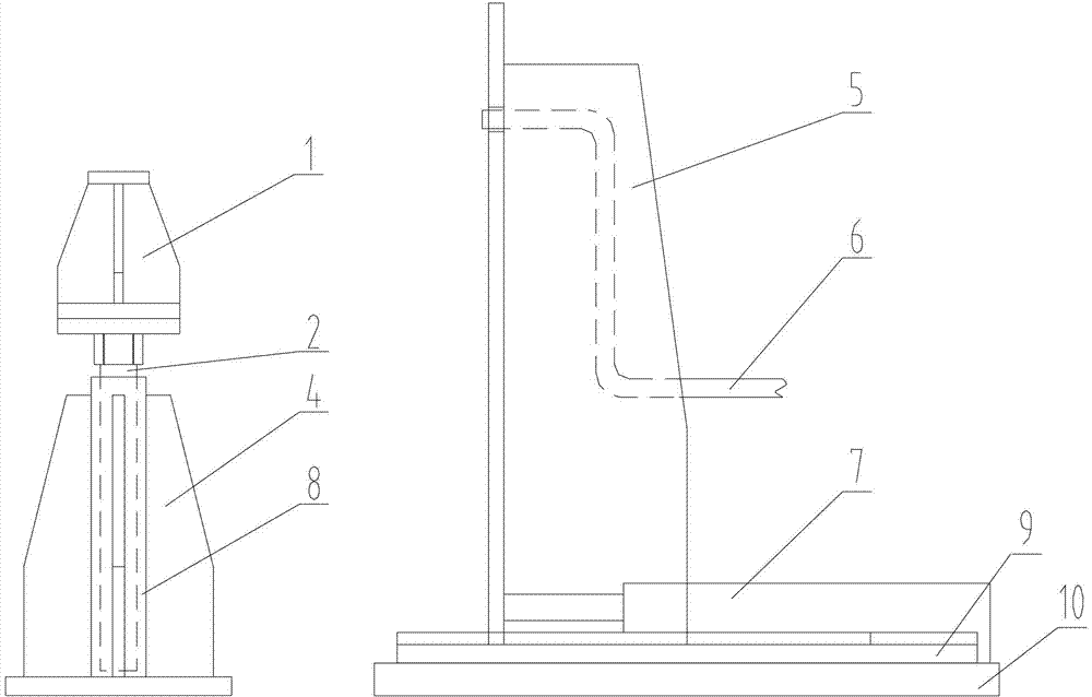 Steel pipe inner welding slag flushing device