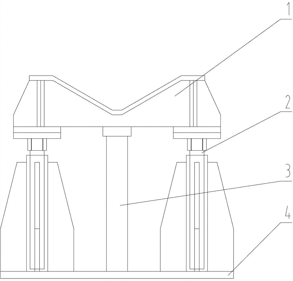 Steel pipe inner welding slag flushing device