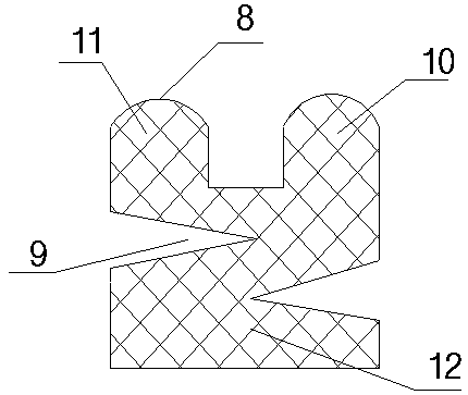 Elastic sealing ring and circular-arc slide sealing device