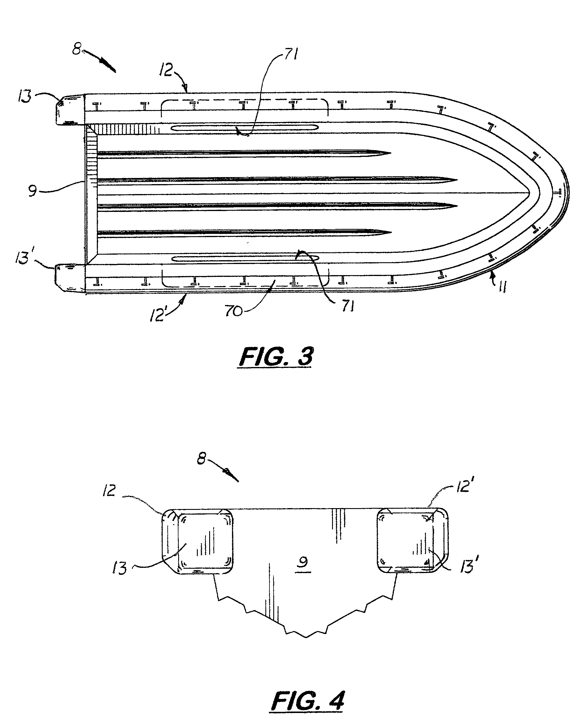 Integrated bumper boat hull and method