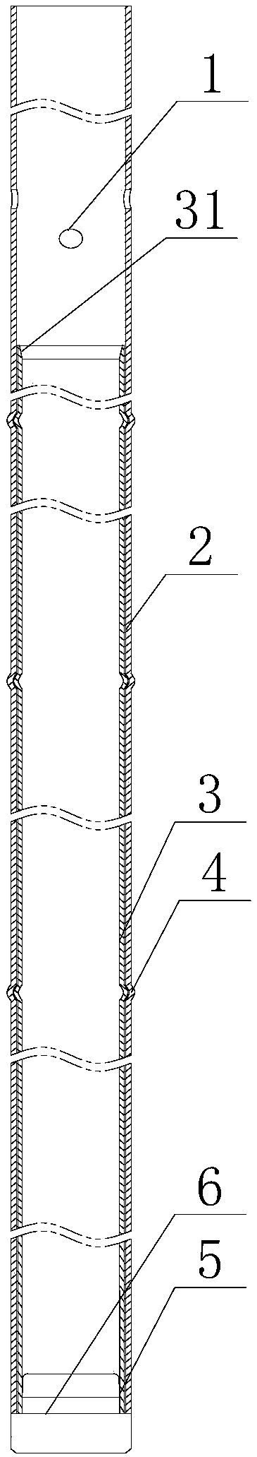 Nuclear fuel assembly guiding tube